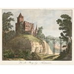 KSIĄŻ, STARY KSIĄŻ, WAŁBRZYCH. Old Książ Castle; anonymous, ca. 1840; color aquatint, st. bdb; w...