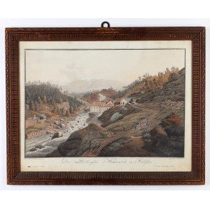 PIECHOWICE, SZKLARSKA PORĘBA. Preller smelter (vitriol factory); drawing by S.C.C. Reinhardt, etched by G...