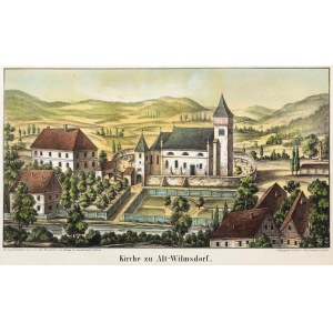 STARY WIELISŁAW (Kłodzko County). St. Catherine's Church; letter and print. O. Pompejus, taken from: A...