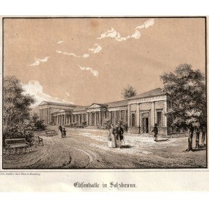 SZCZAWNO-ZDRÓJ. Eliza Hall; Lith. Anstalt v. Carl Klein, Jelenia Góra, ca. 1850; lith. tonow., st....