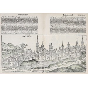 WROCŁAW. First iconographic representation of the city; taken from: H. Schedel, Liber Chronica....