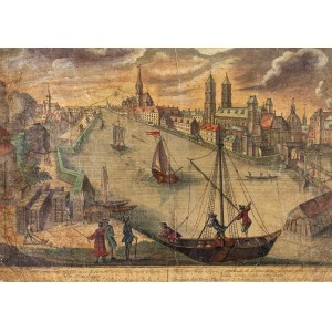WROCŁAW. Ostrów Tumski; ryt. G.G. Winckler, drawing by F.B. Werner, published by G.B. Probst, ca. 1760; bottom ...