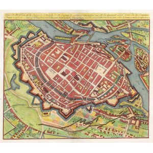 WROCŁAW. Plán mesta z obdobia sedemročnej vojny (v novembri 1757 pruské vojská kapitulovali...