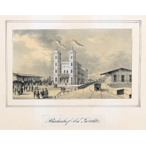 ZGORZELEC. Eröffnung des Bahnhofs in Zgorzelec am 1. September 1847; anonym; Brief getönt, papiergedeckt....