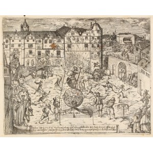 KOSTRZYN N. ODR. Celebrations (fireworks in the town square) on the occasion of the visit to Kostrzyn Ja...