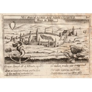 BIECZ. Panorama der Stadt; entnommen aus: D. Meissner, Thesaurus Philopoliticus, hrsg. von E. Kieser,...