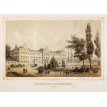 KRAKOW, ŁOBZÓW. artillery school in Łobzów - former royal palace; according to drawing by W. Doderer, ca....