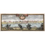 WARSAW. Panorama of the city besieged by Swedish troops in 1657 during the Swedish Deluge....