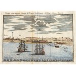 GDAŃSK. view of the coast, with a fragment of the city skyline in the background; eng. J. Filosi (?), derived from: P. Massu...