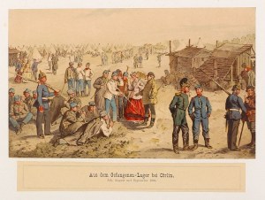 KARLINO. Kriegsgefangenenlager während des preußisch-österreichischen Krieges von 1866; aus einer Sammlung von...