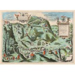 ZEBRZYDOWSKA CALVARY. View of the sanctuary; taken from: Civitates Orbis Terrarum, compiled by. G. ...