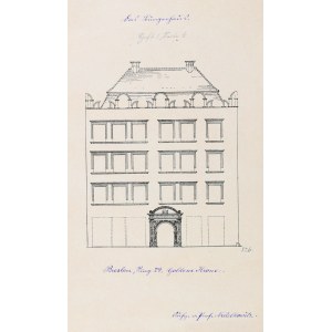 WROCŁAW, NEDELKOWITZ, ARCHITECTURE. Inventory of Old Town monuments from 1906-1908: stone...