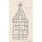 WROCŁAW, NEDELKOWITZ, ARCHITECTURE. Inventory of Old Town monuments from 1906-1908: stone...