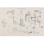 KOWARY. Construction diagrams - water station with pulsometer installation at Kowary railroad station....