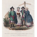 BREST KUJAWSKI. Residents of the Brest Kujawski area in traditional costumes; lit. by E. Simon and ...