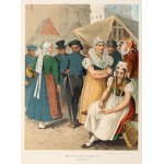 JEDLINKA (part of Jedlina-Zdrój). At a fair; drawing by A. Kretschmer, lith. in the works of G. Leutzsch, ...