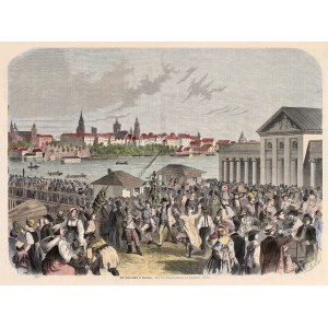 WARSAW. Celebration of St. John's Eve in Warsaw (St. John's party); ryt. E. Hallberger, drawing by Op...
