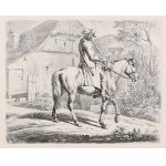 HIPPY, HORSES. A cattle dealer on horseback; drawing and eng. J.A. Klein (1792-1875), 1812; aquf. p.b., st. bd....