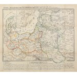 DUCHY OF WARSAW, RUSSIAN CAMPAIGN. Map of Polish, German and Russian lands during the ka...