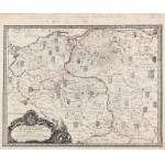 POLAND (called KORONA in the First Republic), GREAT PRINCE OF LITHUANIA. Map of the Kingdom of Poland with the route of march...