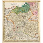 POLAND. Map of part of the Polish lands - a trimmed fragment of the map Regni Poloniae Magnique Ducatus Li...