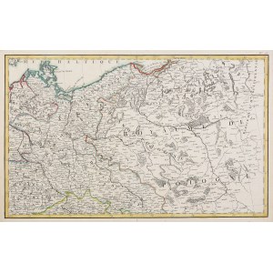 POLAND (called KORONA in the First Republic), BRANDENBURG. Map of the Polish lands; anonymous, 2nd half of the 18th century; over mountain...