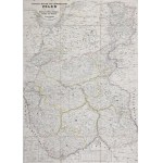 KINGDOM OF POLAND. Pre-insurrection map of the Kingdom of Poland with marked division into provinces....