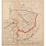 LITHUANIA. Italian map of Lithuania and its borders after the 1920 treaty with the Bolsheviks; Sansaini, Rome 1921;...