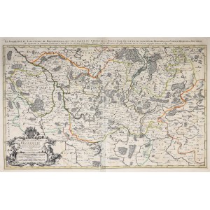 BRANDENBURG, NEW MARCHIA, BORDERLAND OF POLAND. Map of Brandenburg; visible western part of...