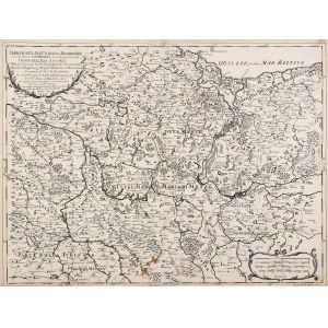 WESTERN POMERANIA, BRANDENBURG. Map of Western Pomerania, New March, Wkrzanska March and ...
