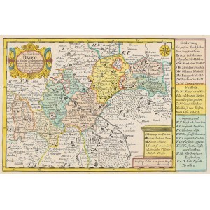 BRZEG. map of the Principality of Brest; explanatory frame; ryt. J.G. Schreiber, taken from: Atlas...