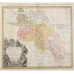 ŚLĄSK, WROCLAW. Map of the Diocese of Wrocław; compiled by. J.B. Homann, published by the Homann Heirs, 1751; ...