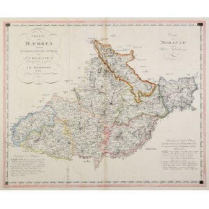 ŚLĄSK, CIESZYN, MORAVIA. Map of Moravia, Cieszyn Silesia and Austrian Silesia; compiled. and fig. I....