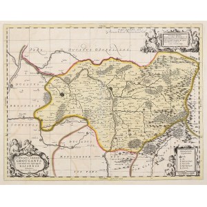 GRODKOW, NYSA. Map of the Duchy of Grodkow and the Bishopric of Nysa; compiled by. J. Scultetus, ed. by P. Sc....