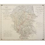EASTERN GALICIA. Map of Eastern Galicia with Stanislawow, Zaleszczycki and Chernivtsi circu...