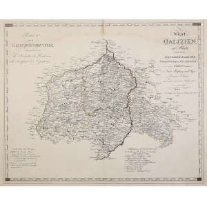 MAPA POWIATÓW GALICJI ZACHODNIEJ. Mapa powiatów końskiego, radomskiego, józefowskiego i opatowski…