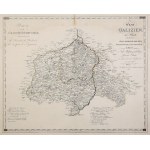 MAP OF THE DISTRICTS OF WESTERN GALICIA. A map of the districts of Konskie, Radom, Józefowski, and Opatowski...