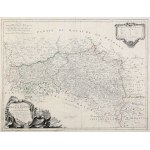 KRAKÓW, MAŁOPOLSKA, RED RUSSIA, HUNGARY. A map of southern Polish lands with Krakow, as well as Ruthenia....