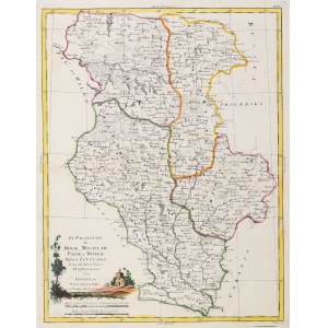 MINSK, MSTISLAVSK, POLOTSK, VITEBSK. Map of Minsk, Mstislavsk, Polotsk and Vitebsk provinces; ...