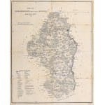 OSTRZESZÓW. map of ostrzeszów county; lettered by H. Delius, 1834; lettered p.b., st. bdb., map of subdiv...