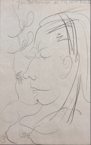 Jan Dobkowski (b. 1942), Portrait of a Woman, 1989.