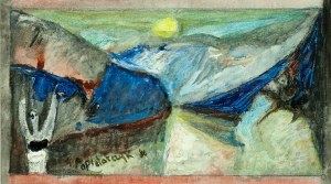 Wladyslaw Popielarczyk (1925 -1987), In the mountains, 1986.