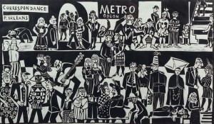 Teresa Jakubowska (b. 1930), Metro, 1964.