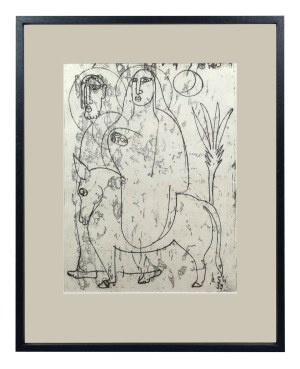 Leon Sliwinski (1916 - 2000), Escape of the Holy Family, 1959.