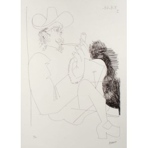 Pablo Picasso (1881 - 1973), Mężczyzna z fajką