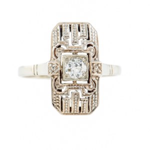 Ring, Poland, Warsaw, 1920s-30s, art déco