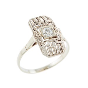 Ring, Poland, Warsaw, 1920s-30s, art déco