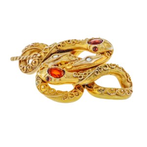 Pendant with snake motif, second half of 19th century, Victorian style