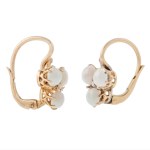 Earrings with clover motif, Austria, Vienna, 19th/20th century.