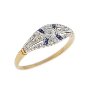 Ring, France, 1920s-30s, art déco